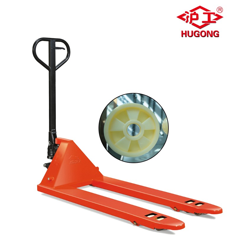 hydraulic spare parts 1150*550mm 2.5 ton rubber plastic wheel manual pallet jack hand fork lift truck