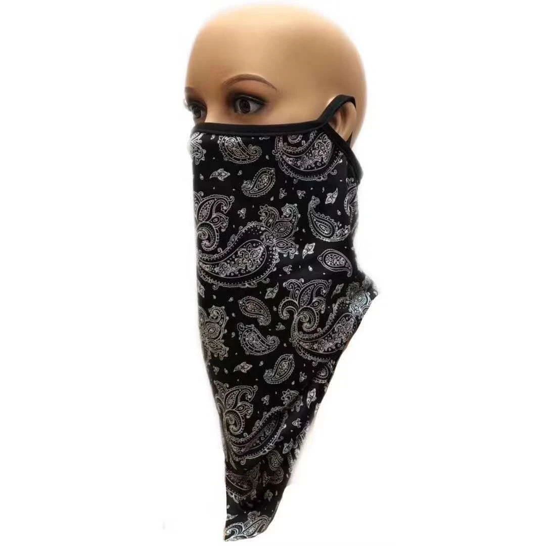 Ice silk men women headband sunscreen face scarf neck gaiter bandana with earhole