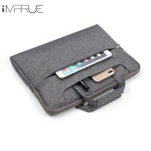 Imprue portable denim office handbag business laptop tote bag for macbook