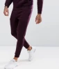 In Bulk Manufacturer OEM Slim Mens Blank Purple Handsome Apparel Sets Hoodie Fitness Gym Casual Tracksuits Sportswear
