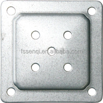 In stock metal mounting t-plate for sofa legs bolt TP7728H