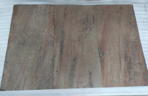 Indian Copper Slate Stone 2 mm Thin Flexible Veneer Sheets for wall decoration thin stone veneer for furniture and interior