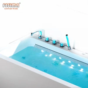 Indoor lazy spa hot tub Freestanding whirlpool massage bathtub  1500*750*580/1600*750*580/1700*750*580mm