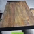 Import industrial loft dining table with vintage wood top from China