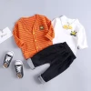 Infant baby clothes set 0-5year old boy autumn and winter three-piece child clothes baby boy clothes newborn