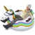 Inflatable ski ring snow single sled thickened cold-resistant inflatable unicorn winter outdoor flamingo toy