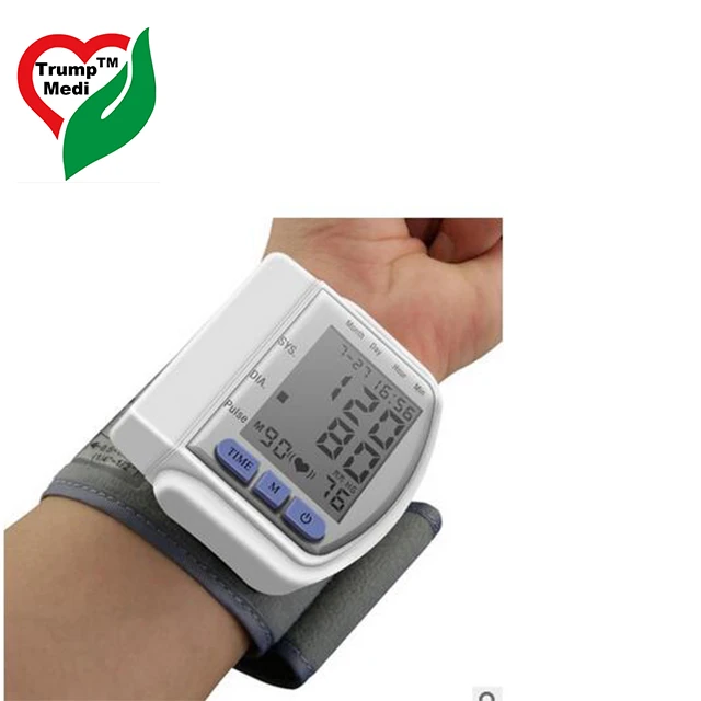 Intelligent digital heart rate monitor sphygmomanometer family and hospital wrist blood pressure monitor blood pressure machine