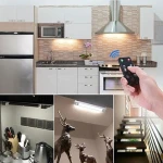 Intelligent Wireless Battery Powered PIR motion sensor 10 LED battery operated cabinet light with switch Auto/OFF/ON