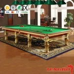 International Standard solid wood frame marble slate cheapest 9ft 10ft 12ft snooker billiard tables on sale
