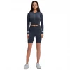 Internet celebrity cross-border hot selling yoga sportswear skinny running breathable seamless long sleeve shorts female gym sui