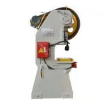 J23 6 tons small double crank forging power press machine for leaf license plate embossing automatic sheet metal feeder