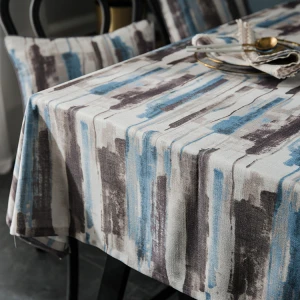 JBL Custom New Design Printed Modern Woven Restaurant Table Cloth Tablecloth