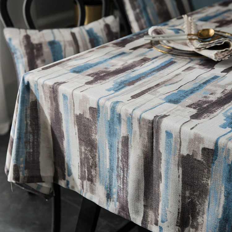 JBL Custom New Design Printed Modern Woven Restaurant Table Cloth Tablecloth