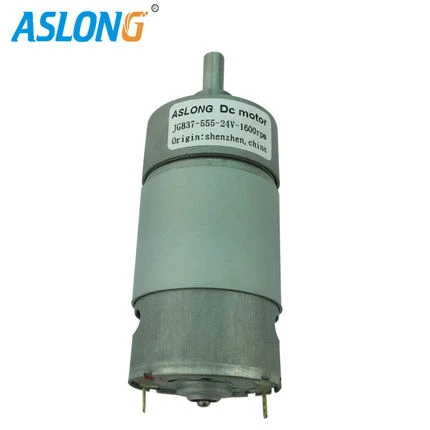 JGB37-555 High Torque Low Speed electric dc Motor With gearbox reducer 12V 555  PMDC Reducton gear motor 37mm gear reducer