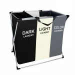 Jinliu Metal Laundry basket folding home  laundry bag