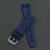 Import Juelong Blue Curved End Lug Rubber Watch Strap For Men  Watches  20mm 21mm 22mm Watch Bands from China