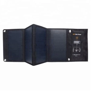 JWN-010 3USB Ports 28W Solar Charger Foldable Waterproof Outdoor Solar Battery Charger With SunPower Solar Panel for Cellphone
