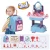 Import Kids 2 In 1 Sounds Light Pretend Play Backpack Table Set Make Up Toy For Girls from China
