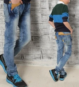 Kids Children Cropped Jeans 100% Cotton Shorts Pocket Denim Kid Jean for Boys
