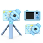 Kids Digital Camera for 5-8 Years Old, 26MP Vlogging Camera with Silicone Case and Tripod Durable and Cute Camera