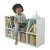 Import Kids wooden book toy storage cabinet with reading nook from China