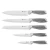Import Kitchen accessories embossed handle 8pcs carving knife set from China