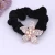 Import Korean Style Rhinestone Hair Bands Flannel Diamond Flower Hair Accessories Hair Ties Elastic Bands from China