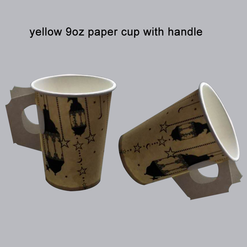 Buy Lantern Printed 9oz Paper Cup With Handle Selling To Saudi Arabia ...