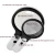 Import Large 4 LED Handheld Magnifying Glass with Light,4X 30X Lens Portable Illuminated Magnifier For Reading, Macular Degeneration from China