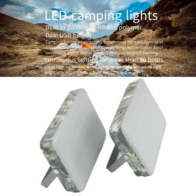 Led Camping Lights Camp Lantern Outdoor Rechargeable Portable Waterproof Yellow White Body Lamp Power Item Battery Warm Rohs CCC