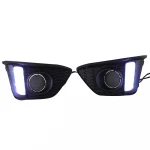 LED DRL with turn signal relay 12V Car daytime lights Fog lamp Accessories For Honda JAZZ Fit 2014 2015 2016