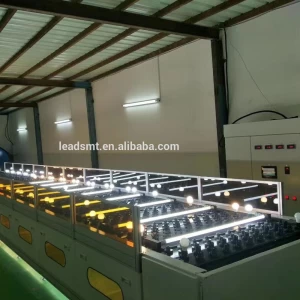 LED factory machine line solution LED tube/strip/down light/bulb lamp assemble line led bulb production line