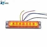 LED warning light bar of emergency vehicle as ambulance car fire car