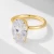 Import Lerca 925 Sterling Silver Wedding Jewelry Women Girls Eternity Engagement Ring Luxury Oval Zircon Gemstone Finger Rings Set from China