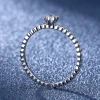 Lerca Moissanite Open Ring Womens Personality Temperament Simple Fashion Row Ring S925 Sterling Silver Womens Ring