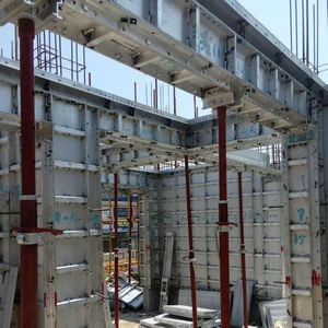 light weight & reusable over 300times aluminium scaffolding formwork for concrete construction