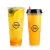 Logo Printed Low MOQ Smoothie Cold Drink Disposable Plastic Sealed PP Cup High Clear Cups