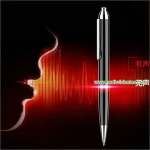 Long distance hd sound recording digital voice recorder pen business ballpoint writing while recording audio pen voice recorder