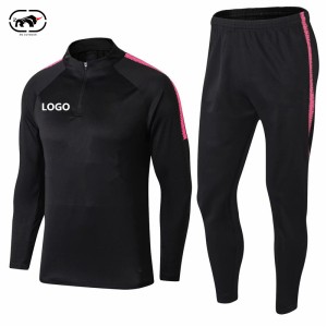 Long sleeve football training suit,autumn&amp;winter men&#39;s soccer jacket quick dry soccer team uniforms factory