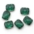 Import Loose faceted cushion cut hydrothermal emerald from China