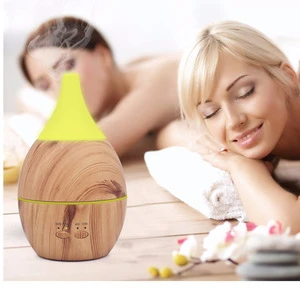 Low Noise Air Condition Ultrasonic Aroma Diffuser 300ml Wood Grain Essential Oil Diffuser for Home Spa Yogas