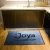 Import Low price company brand name printing logo mat floor carpet, 80*120cm twisted nylon surface door mat from China