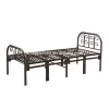 Low weight antique iron folding single trundle bed