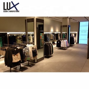 LUX Design New Style apparel decoration,clothes retail store For Store Fixture
