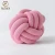 Import Luxurious Chunky Knit Cushion Polyester chunky knot pillow cushion ball hollow fiber filled from China