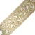 Import Luxury classic European design gold color hollow embroidery lace iron on from China