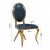 Import Luxury French style cushioned high back dining chairs leather upholstered restaurant dining chairs from China