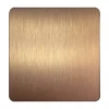 Luxury Gold Rose Gold Rosy Brown Titanium Coated Stainless Steel Sheet For Project
