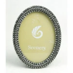 luxury rectangle metal alloy photo frame