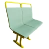 Made in Italy in aluminium with incorporated headrest bus seat